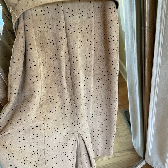 Eva Franco Faux Suede Bow Detail Dress size 4 - Picture 7 of 8